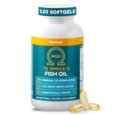 Macuhealth Omega 3 Fish Oil - 1100 mg DHA, 1100 mg EPA, Eye & Brain Health Supplement, Triglyceride Formula, 120 Softgels