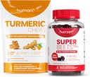 Humann Turmeric Chews ve Heart Gummies Zero Sugar