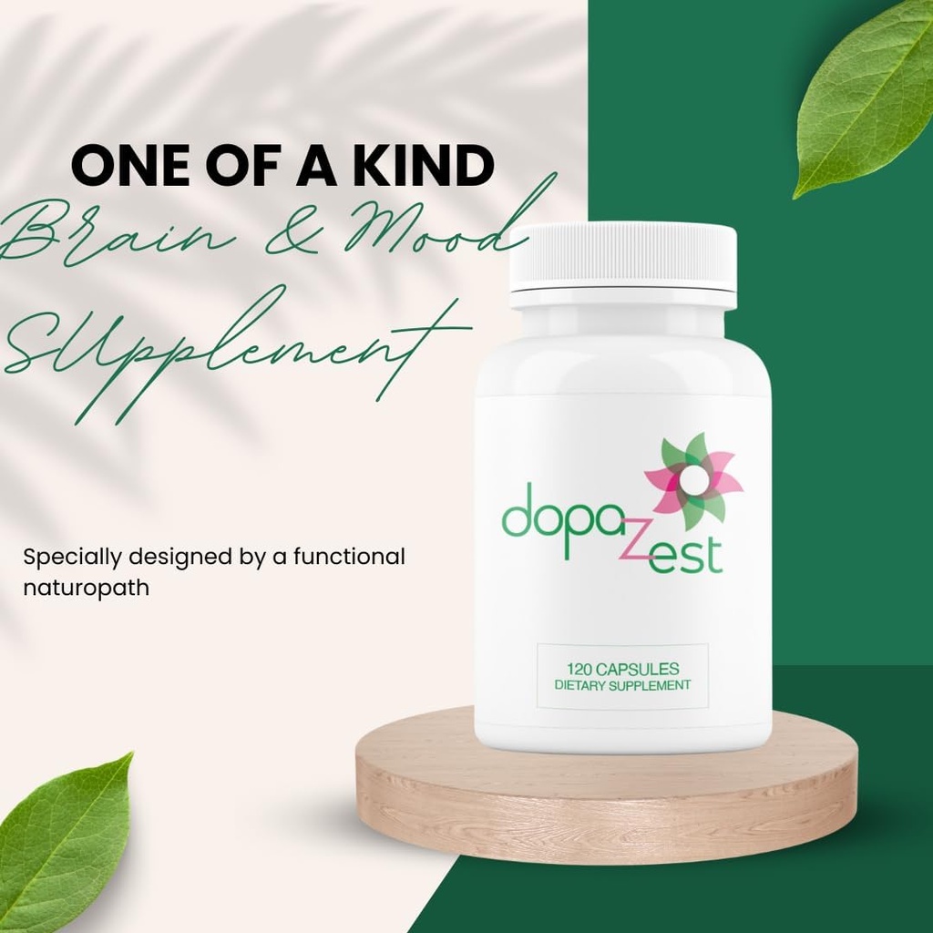 DopaZest- Support for mental Clarity, Covid Brain and Brain Fog* (120 Capsules) 4 Pack