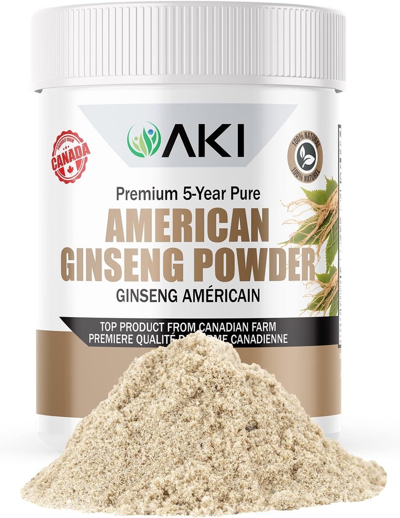 AKI American Clooney Toz% 4 Ginsenosides - Kahve ile İdeal, Smoothies Gibi İçecekler - 1 Paket (1.5oz/42.5g)