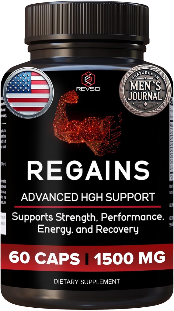 HGH Erkekler ve Kadınlar için Tamamlar - Erkekler için Doğal Erkek Yaş Toplama ve İnsan Büyüme Hormonu, Erkekler için Kas Kurtarma Post Workout Supplement, 60 Protein Pills