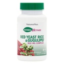 NaturesPlus Red Yeast Rice Gugulipid Kompleksi - 450 mg, 60 Vegan Capsules - Prescription Quality Herbal Supplement, Cholesterol Support - Vegetarian, Gluten-Free - 60 Services