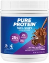 Pure protein Bars, Yüksek Protein, Nutritious Snacks to Support Energy, Low Sugar, Gluten Free, Chocolate Peanut Butter, 1.76oz, 4 Paket