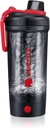 VOLTRX Shaker Şişe, Gallium USB C Isıtmalı Elektrikli Protein Shake Mixer, Protein Shakes ve Mealchange Shakes için Shaker Cups, BPA Free, Tritan, 24oz, Red