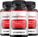 Gluco Extend Κάψουλες - GlucoExtend Advanced Supplement, All Natural Formula to Reservate Healthy Levels, Maximum Strength Formula, Gluco Extend Pills Reviews (3 Συσκευασία - 180 Κάψουλες)