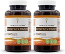 Tribe Butcher'in Broom 120 Capsules(2.), 1000 mg, Butcher'in Broom (Ruscus aculeatus) kuru Kök (2x120 Capsules)