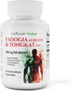 Fadogia Agrestis 20:1 ile Tongkat Ali 1000mg Kompleksi Fadogia Agrestis 600 mg Supplement - 60 Days Supply