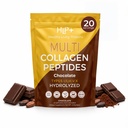Sağlıklı Yaşam Proteinleri - Hidrolyzed Multi Collagen, Toz Türü I, II, III, V & X - Grass Fed Bovine, Wild Caught Marine, Free Range Chicken - Gluten Free (Ccolate, 8 oz)