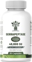 Serrapeptase Supplement 40.000 SPU - Sinus, Respiratory ve Ortak Sağlık - Gluten-Free ve Vegan-Friendly Capsules - 90 Capsules
