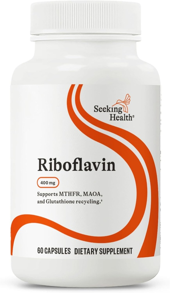 Sağlık Riboflavin'i görmek - Medeniyet Desteği için B2 Supplement - Antioksidan Malzemeler ile Homocysteine Metabolism Destek - 400 mg, 60 Capsules