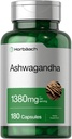 Horbäach Ashwagandha Supplement | 180 Capsules | for Women and Men | Herbal Root Extract | Non-GMO, Gluten Free Free