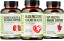 Kalp Sağlığı Kan basıncı Desteği Tamam - Kan basıncı ve sağlıklı Geometrikliği Hawthorn Berry & Hibiscus ile Destekleyin. Sağlıklı Hipertansiyon için Vitaminler (BP) ve Sağlıklı Kalp.