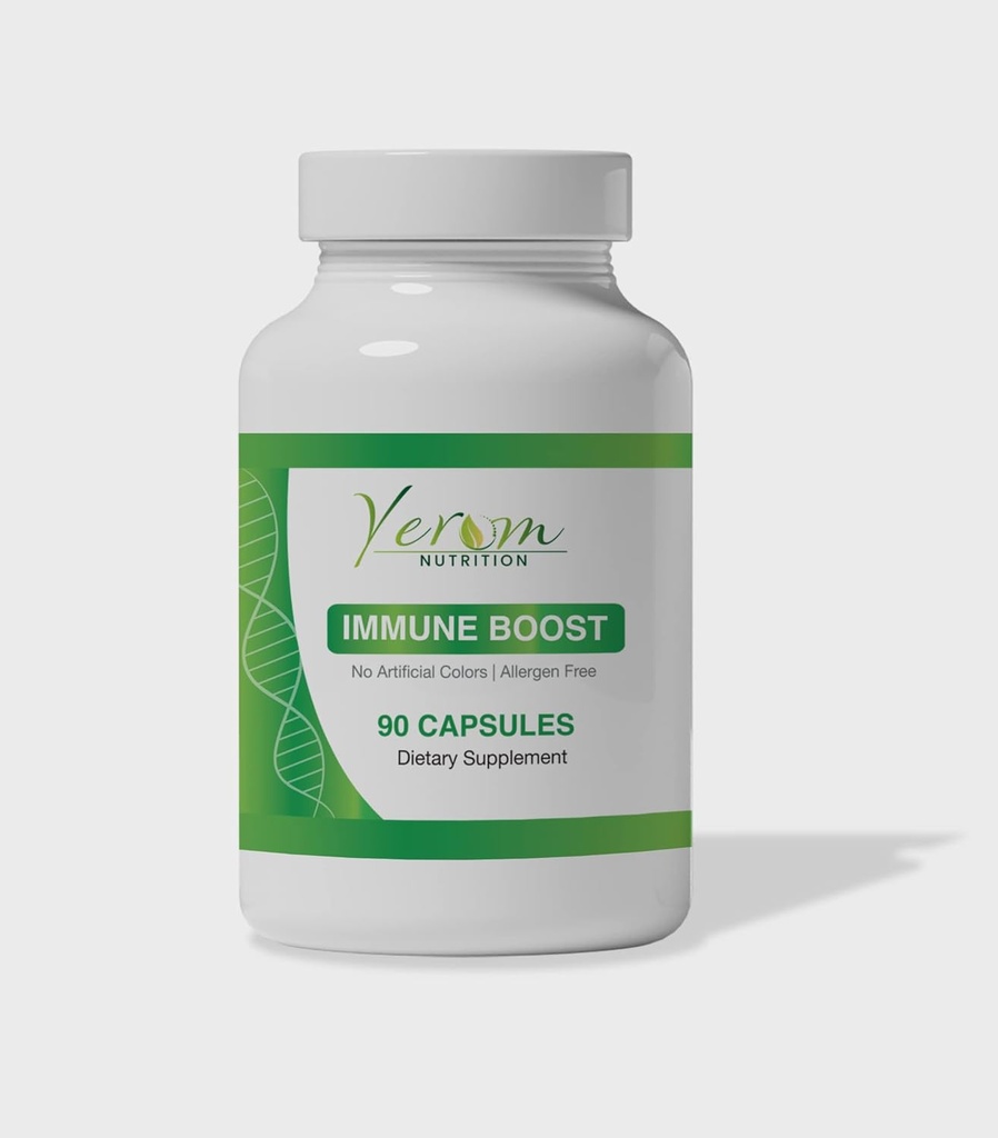 Immune Boost-Advanced Formula ile Vitaminler, Mineraller ve Herbal Türleri - Sağlıklı Yaşam Tarzı Destekler - 90 Capsules