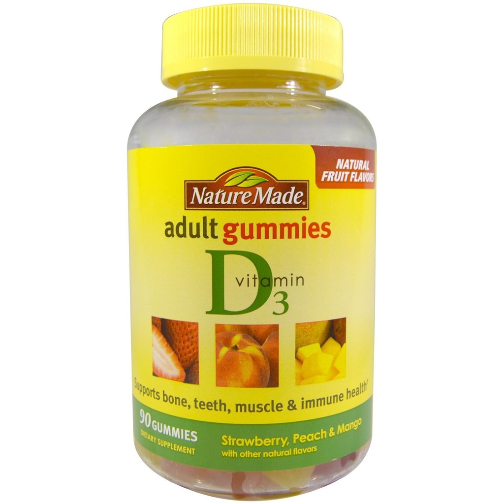 Doğa 3 Yetişkin Gummies Strawberry - Peach & Mango, 90 Gummies, 3 Count