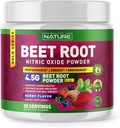 Arıt Kök Nitrik Oksit Toz Tamam - Organik Arıtroot Süper Gıda Performansı Circulation, Enerji, Stamina, Blood Flow and Heart Health - Vegan, Non-GMO - Berry Flavor - 30 Hizmet