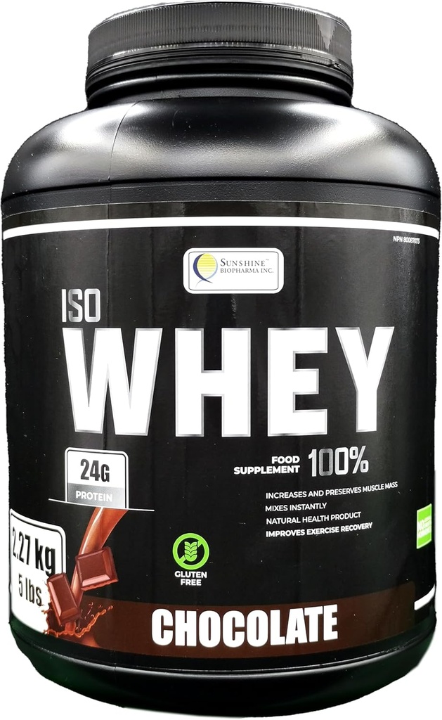 IsoWhey Protein Powder 5lb (2.27kg), Ultra Filtered whey Protein to Maintain and Increase Lean Muscle Mass in a Strong Lean Body (Chocolate)