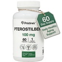 PRISTINE'S Pterostilbene 100 mg Anti Aging Supplement Capsules - 60 Day Supply - Lung Health & Spirittyoxy - High Bioavailability Vegan Non GMOMO