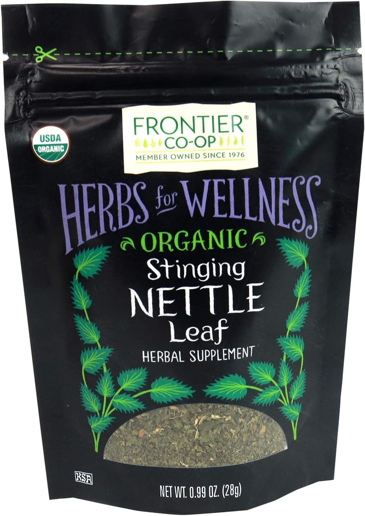 Frontier Co-op Organik Cut ve Sifted Sting Nettle Leaf 0.99oz