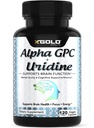 Alpha Gpc + Uridine 900mg – Ισχυρό Nootropic για Boost Focus, Μνήμη, Ενέργεια, Mood & Γνωστική Απόδοση – 120 κάψουλες χορτοφάγων