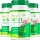 (3 Pack) Flexigenics Supplement Capsules, Flexigenics Capsules, Flexigenics Supplement, Flexigenics Advanced Formula Pills, Flexi Genics Support Supplement Formula, 3 Ay
