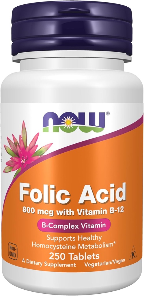 Şimdi Folic Acid 800 mcg B-12,250 Tabletler ile