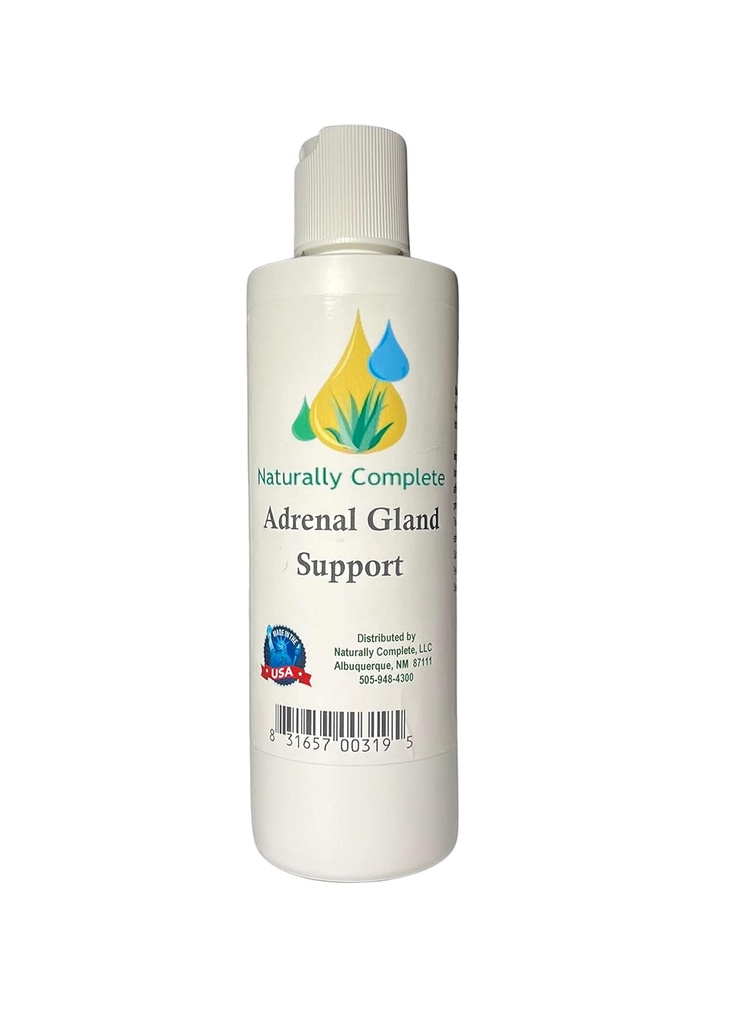 Adrenal Gland Support Lotion 8 oz Şişe | Non-GMO | No Soy | Unscented | Made in the USA