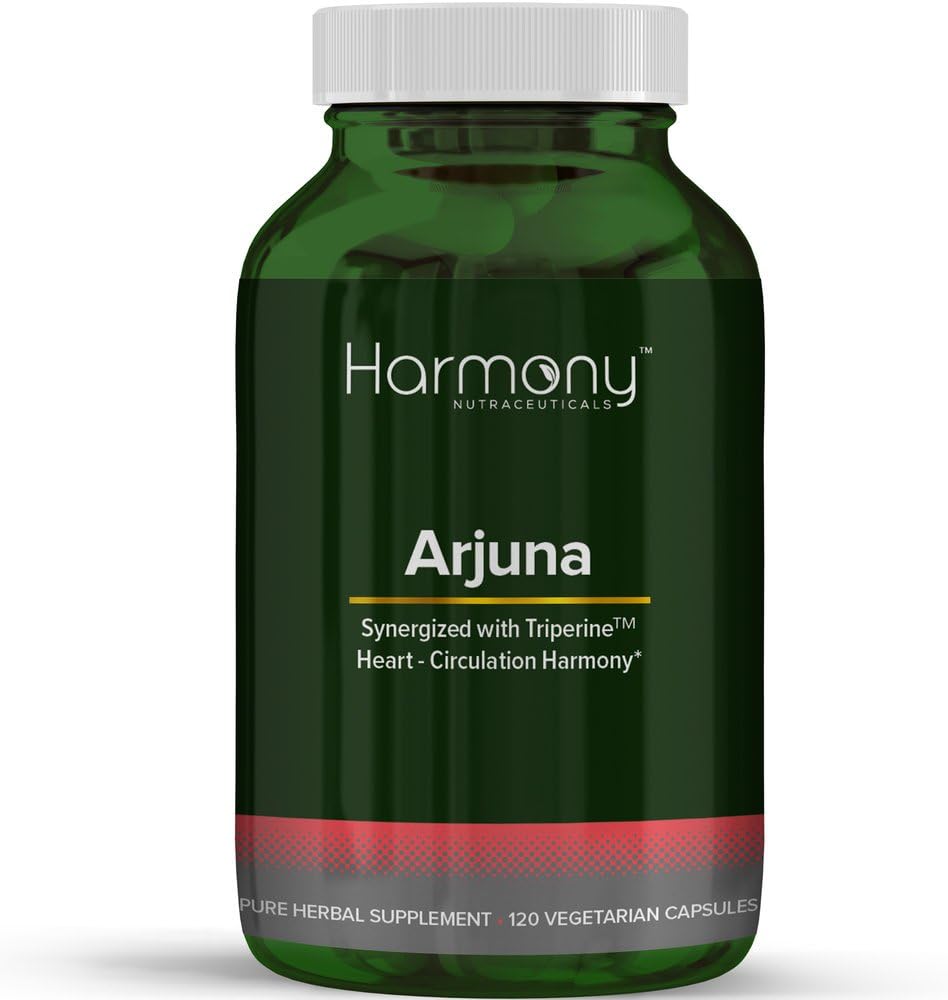 Arjuna Supreme - Triperine ile enerjilendi - HIghest Potency maksimum Biyo-aktivite Liposomal Dr. Gumman'ın Harmony Nutraceuticals Herb for Cardiovascular Support - 120 Vegan Capsules