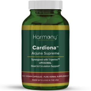 Arjuna Supreme - Triperine ile enerjilendi - HIghest Potency maksimum Biyo-aktivite Liposomal Dr. Gumman'ın Harmony Nutraceuticals Herb for Cardiovascular Support - 120 Vegan Capsules