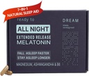 Dream Natural Sleep Aid for Adults – Sleep Supplement with Time Release Μελατονίνη, Μαγνήσιο, Ashwagandha, B6 & Χαμομήλι – Μη Παραγωγικές Βιταμίνες Ύπνου – 60 Κάψουλες Λήξη 11/30/25