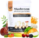 Sugar-Free Ashwagandha & Mushroom Gummies Supplement | 10 Fonksiyonel Mushrooms per Service | Immune Support, Focus, Energy | Vegan, Chem, Low Carb, Allulose Sweetener | 80 Gummies, Natural Flavors
