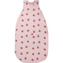 Woolino Merino Μαλλί και οργανικό βαμβάκι Ultimate Baby Sleep Sack - 4 Season Baby Wearable Κουβέρτα - Two-Way Zipper ρυθμιζόμενη τσάντα ύπνου - Universal Size (2-24 Μήνες) - Φράουλα