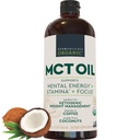 Viva Naturals Organik MCT Petrol, 32 fl oz - Kahve için MCT yağı, USDA Organik, GMO, Paleo sertifikalı ve Keto Dostu, Enerji ve Ruh Clarity