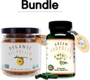 Greenbow Organic Bee Pollen - 100% USDA Certified Organic, Pure, Natural Bee Pollen - Superfood Packed with Proteins, Vitamins & Minerals- 155g Green Propolis 60 caps