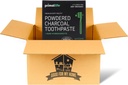 Aktif Charcoal Primal Life Organics 1 oz Toothpowder: Organik Vegan Blend, Kaolin & Bentonite Clay, Essential Oils - Black Spearmint for 200+ Brushings. GFMH Box dahil.