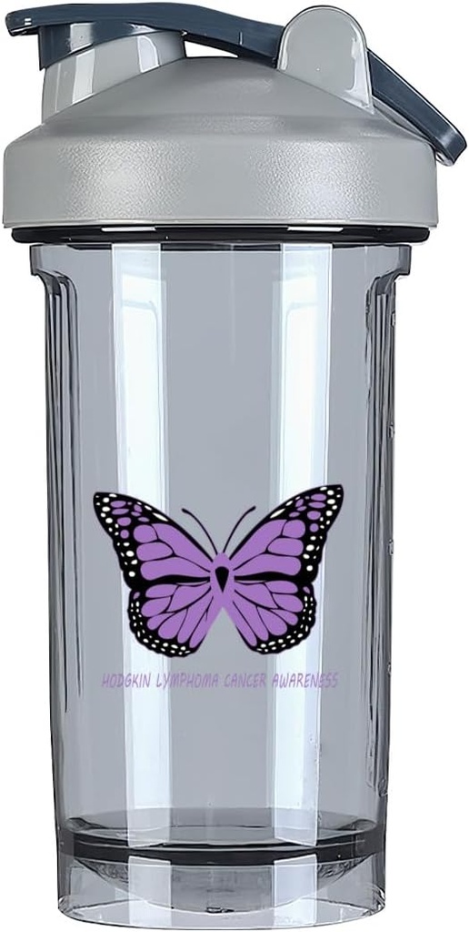 Hodgkin Lymphoma Kanser Farkındalık 18 Ounce Shaker Şişe İçecek Mixer Leak-proof Pre Workout Protein Shakes Meal Emekli Shakes Şişes 500ML/18 Oz Gray&-1&-1&-1&-1&-1&-1&-1&-1&-1&-1&-1&-1&-1&-1