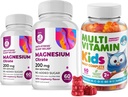 Kids Multivitamin Gummies 14 Essential Vitamins and Magnesium Gummies Sugar-Free - Daily Supplement Vitamin A,C,D,E Vegetarian B6&B12,Zinc,Biotin with Sugar-Free Magnesium Calm Chews for Kids&Adults