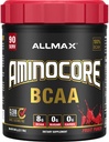 ALLMAX Beslenme AMINOCORE BCAA, Meyve Zehiri - 945 g Toz - 8.18 Kanlı Zincir Amin Asitleri - B Vitaminleri ile - No Fillers veya Non-BCAA Aminos - Sugar Free - 90 Servisler
