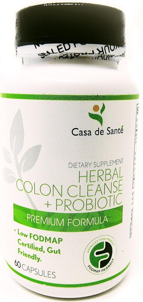 Casa de Sante Low FSUNAP Herbal Laxative Capsules GLP1 Support Natural Gentle Laxative Pills to Cleanse Colon & Support Digestive System with Probiyotiks, Psyllium Husk, Senna Leaf & Cascara Sagrada