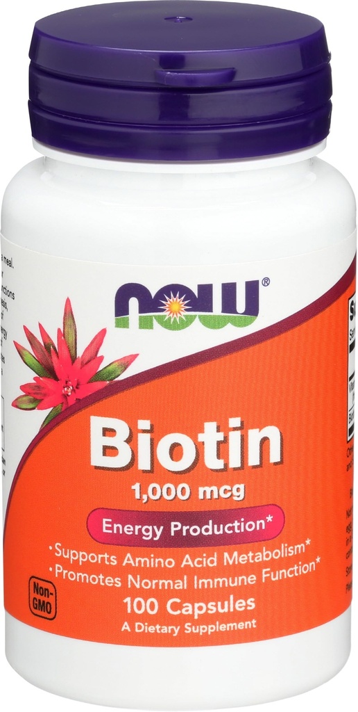 Şimdi Gıdalar Biotin 1000 MCG - 100 Capsules