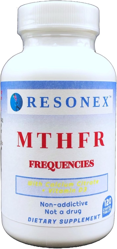 MTHFR Frequencies- 120 Tablet - MTHFR, MTR ve MTRR'nin Metilasyonu, 5-MTHF ve B12 Prodüksiyonunu Desteklemek için Doğal Frequencies ile