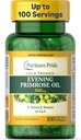 Puritan's Pride Cold Pressed Evening Primrose Oil 500 mg with GLA, Dietary Support Supplement for Womens and Skin Health, 100 Hızlı Yayın Soft Gels