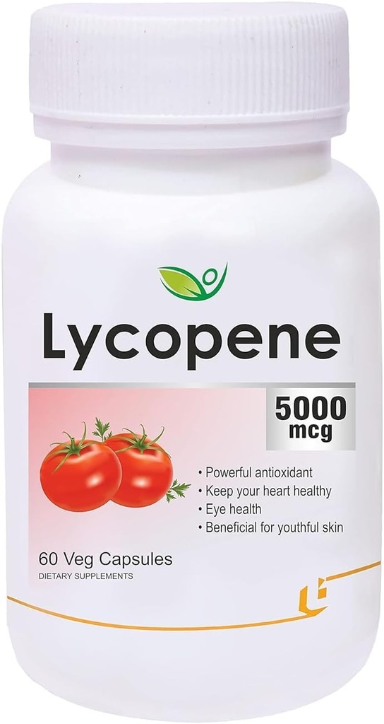 Παμπ Λυκοπένιο με πολυβιταμίνες 5000mcg, Υποστηρίζει την υγεία της καρδιάς, αντιοξειδωτικό συμπλήρωμα - 60 κάψουλες Veg