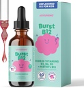 JoySpring Burst B12 Drops - Çocuklar için B Kompleks (2 fl oz) B2, B6, B5 + Mecobalamin B12 Çocuklar Sağlıklı Büyüme ve Geliştirmeyi Desteklemek için Tamamlandı, B Vegan B12, 2-16+ | 60 Hizmetler