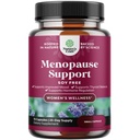 Herbal Menopause Supplement for Women - Soy Free Women Hormon Balance Capsules for Night Sweats Hot Flashes & Mood Swings with Dong Quai, Chaste Berry & Black Cohosh Root - 75 Count Pack