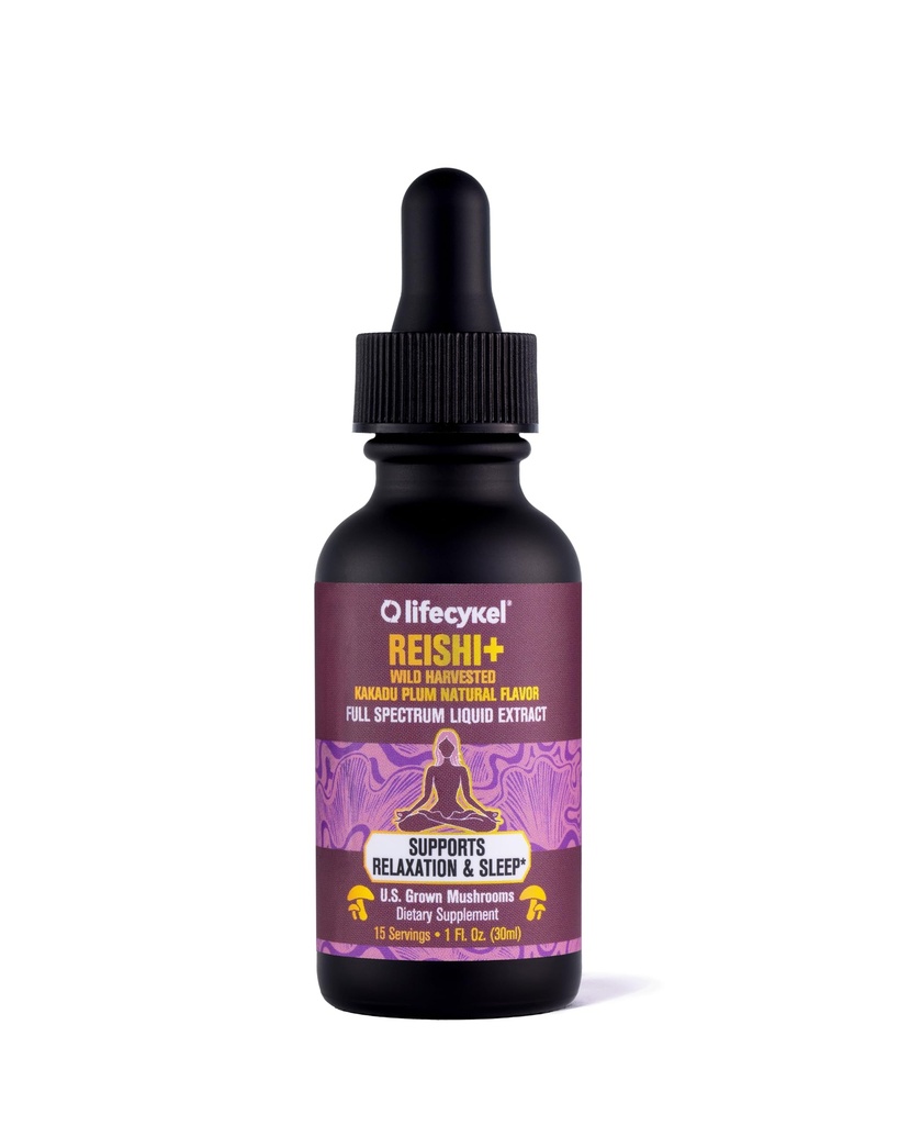Life Cykel - Reishi Mushroom Extract with Wild Kakadu Plant - Potent Immune & Sleep Support Supplement, Vitamin-C Rich Adaptogen Mushroom Drops - 1 Fl Oz Oz
