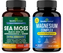 SANDHUHERBALS Sandhu Herbals Sea Moss & Magnezyum 6 1 Komplek Tamam Combo | Destekler Immune, Digestive Health & Restful Sleep