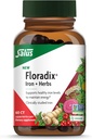 Floradix Iron + Βότανα - Συμπλήρωμα σιδήρου για υγιή ενεργειακή υποστήριξη* - Υποστηρίζει σχηματισμό ερυθρών κυττάρων αίματος - Vegan, μη ΓΤΟ, χωρίς γλουτένη, χωρίς σόγια - 60 υγρά Phyto-Caps