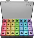 Ekstra Büyük Haftalık Pill 4 Times a Day, Fullicon XXL Büyük Pill Box, 7 Günlük Tıp Organizecı, Black Pill case for Vitamin/Fish Oil /Supplements