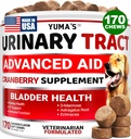 Köpek UTI Tedavisi - 170 Tedavi - Köpekler için Cranberry Supplement - Bladder Control - Urinary Tract Enfeksiyon Tedavisi - UTI Medical Multivitamin - Vitaminler ve Supplements - Amerika'da Made in USA