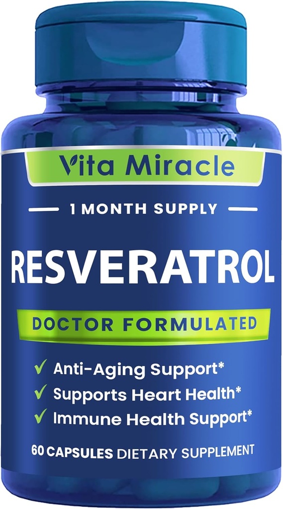 Resveratrol Tamam 1200 mg Yüksek Potency - Organik Trans Resveratrol Hücreler ve Bilişsel Sağlık Supplements - GMO Karşılaştırması Bu 1200 mg başkalarına 500 mg Or 1000 mg